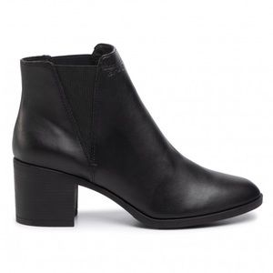 Black Geox Asheel heeled booties